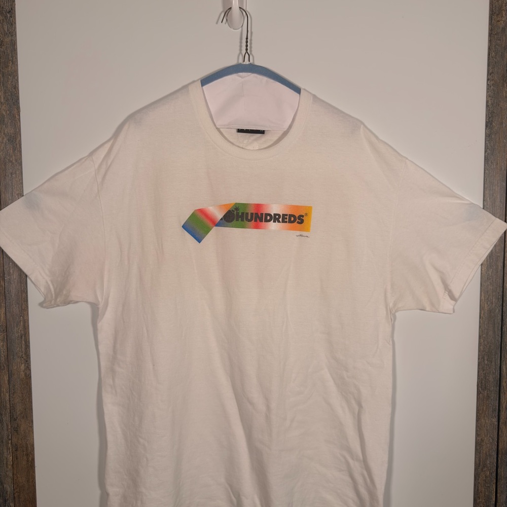 The Hundreds White Tee with Colorful Logo